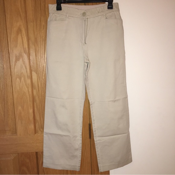 Studio Works Pants & Jumpsuits Studio Works Petit Khaki Pants 8p 97